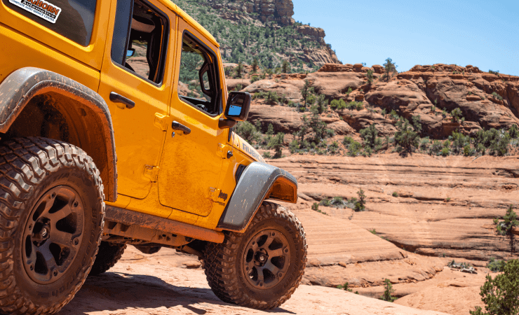 4x4 Jeep with Bighorn Sticker