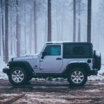 Jeep in the snow